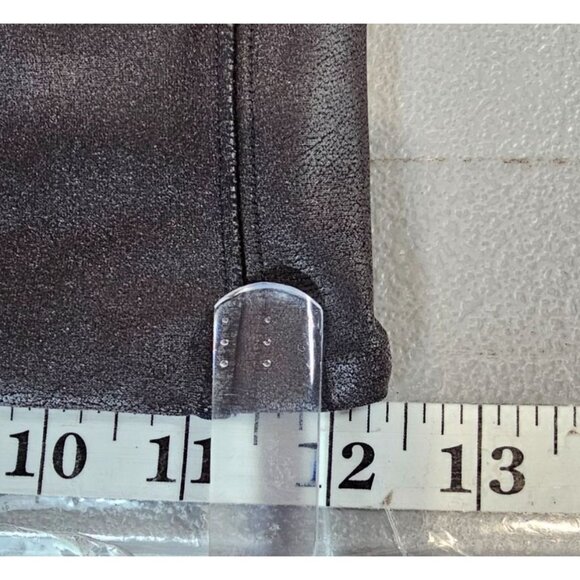 Spanx Womens S Quilted Faux Leather Leggings in Very Black - Picture 9 of 16